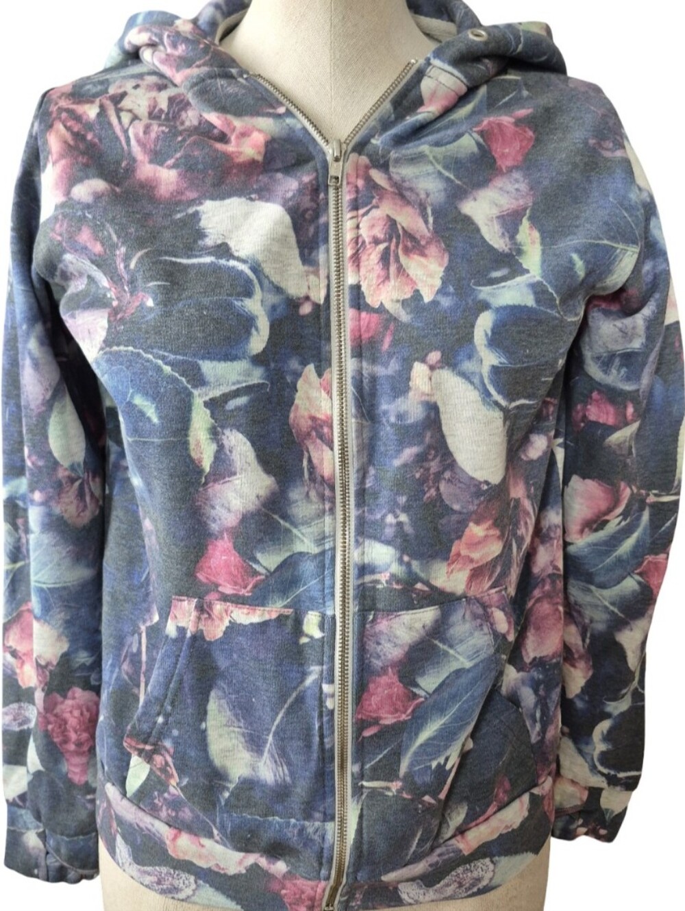 Obey Floral Hoodie Womens Size M